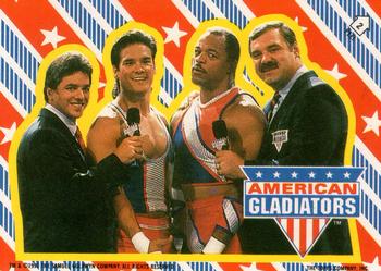 1991 Topps American Gladiators - Stickers #2 (Interviews) Front